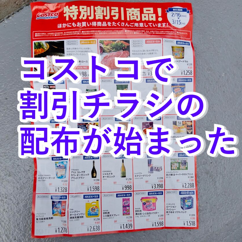 コストコホールセール川崎倉庫店２０２６年２月特別割引商品チラシ